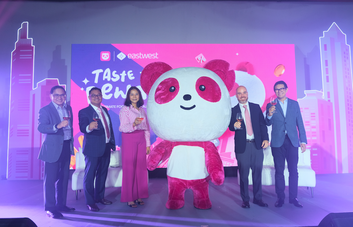 Executives from foodpanda Philippines, EastWest Bank, and Visa led the launch of the EastWest foodpanda Visa Credit Card