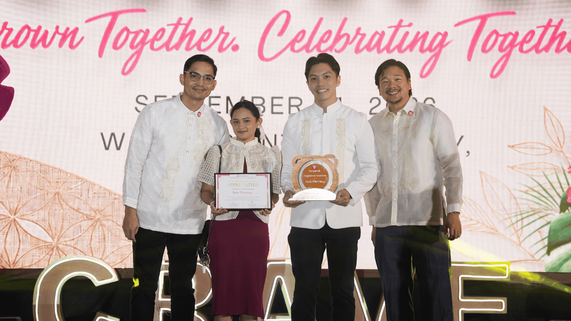 Rose Pharmacy was recognized with the gold Operational Excellence in foodpanda shops Award for seamless and reliable service.